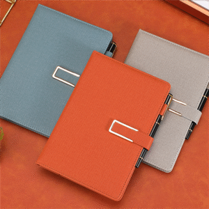 diary fabric textured pu cover nb 005